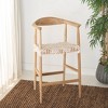 Bandelier Counter Stool - BST1006 - Natural/White - Safavieh - 3 of 4