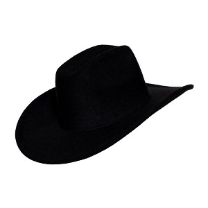 Underwraps Costumes Bullnose Cowboy Hat Adult Costume Accessory|Black - 1 of 4