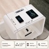 End Table with Charging Station, 23.6" Wood Nightstand with Open Shelf Storage, Modern Side Table for Living Room, Bedroom - 2 of 4