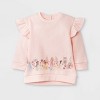 Baby Girls' 3pc Disney Princess Fleece Pullover and Tutu Leggings Set - Light Pink - 2 of 3