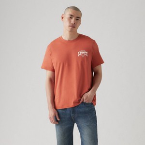 Levi's® Men's Relaxed Fit Short Sleeve Crewneck T-Shirt - Coral Red - 1 of 2