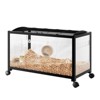 Large Hamster Cage with Acrylic Sides, Metal Guinea Pig Cages, Universal Wheels+Chew-Proof Dual Door - 2 of 4