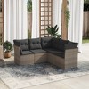 vidaXL Garden Sofa Set Grey - 2 of 4