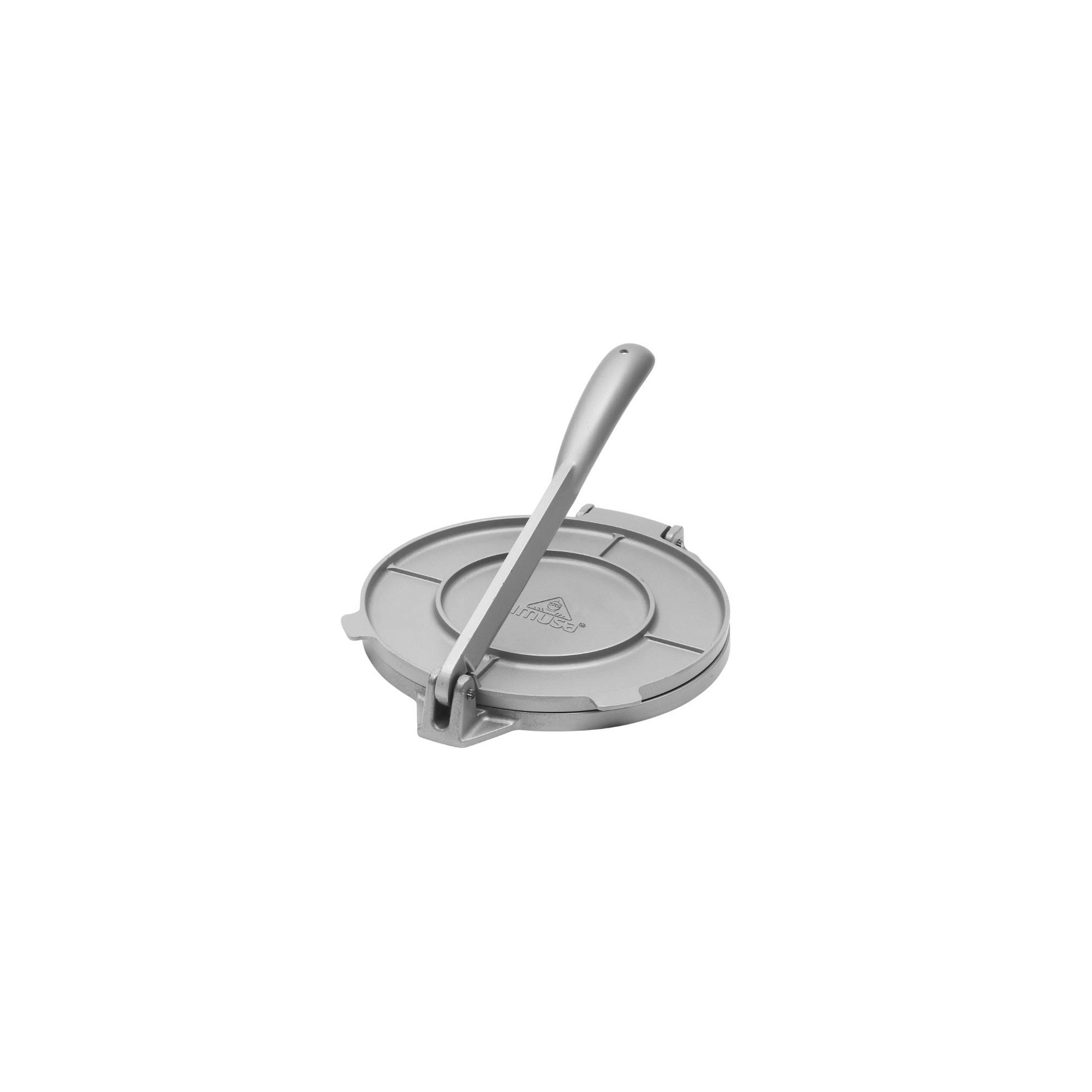 IMUSA 8" Cast Aluminum Tortilla Press - Silver: Tortilla Maker, Presser, Hand Wash, Grill Pan, 90-Day Warranty