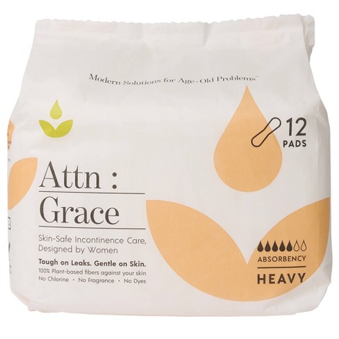 Attn: Grace Incontinence Pads - Heavy Absorbency - 12ct : Target