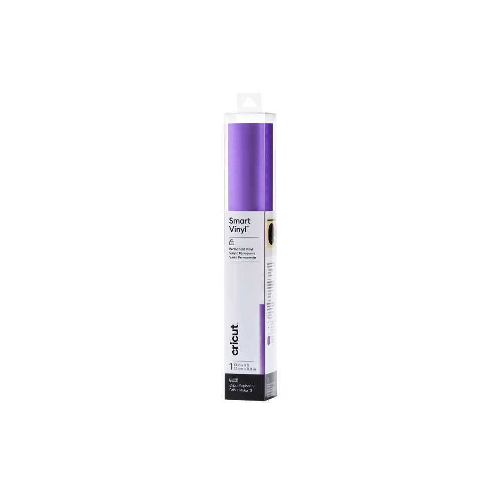 Cricut 3' Smart Vinyl Permanent Shimmer - Purple: Compatible with Cricut Explore 3 & Maker 3, Craft Cutting Material