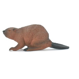 Collectible Wildlife Gifts | Beaver, Castor,  Plastic Animal, Educational, Toy,  Realistic Figure,  Model,   Gift,     5  1/2"     F4337 B3 - 1 of 4