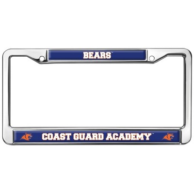 US Coast Guard Academy Bears Logo Full Size Standard License Plate Metal Frame