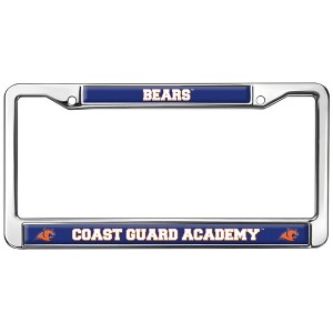 US Coast Guard Academy Bears Logo Full Size Standard License Plate Metal Frame - 1 of 4