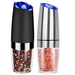 MOVSSOU Electric Salt and Pepper Grinder Set - 1 of 4
