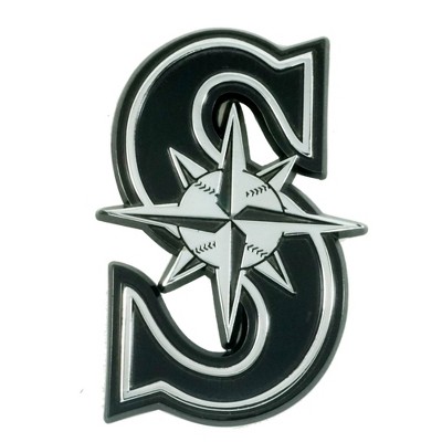 MLB Seattle Mariners 3D Chrome Metal Emblem