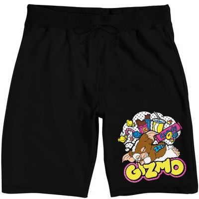 Gremlins Gizmo Snacks Men's Black Graphic Sleep Shorts-xxl : Target