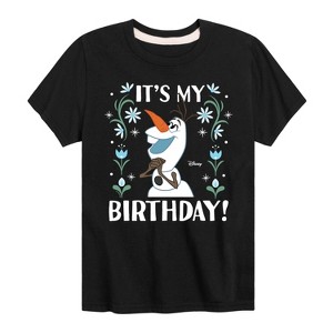 Boys' - Disney - Olaf It's My Birthday Short Sleeve Graphic T-Shirt - 1 of 4