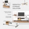 Modern TV Stand with 2 Cabinets & Open Shelf, Media Console Table for TVs up to 85'', Entertainment Center with Drop Down Door - ModernLuxe - 4 of 4