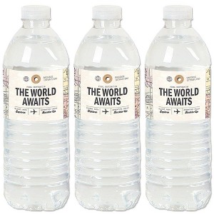 Big Dot of Happiness World Awaits - Travel Themed Party Water Bottle Sticker Labels - Set of 20 - 1 of 4