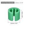 Unique Bargains Fit 0.14 Inch Rod Clothes Hanger Color Coding Markers Blank Tags 150 Pcs - 2 of 4