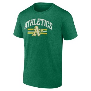 MLB Oakland Athletics Men's Bi-Blend Short Sleeve T-Shirt - 1 of 3