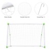 Naysaye Sports Nets and Rebounders PVC Tube Soccer Goal with Net Buckles and Ground Nails for Training, White, 71.65"*47.24"*31.5" - 4 of 4