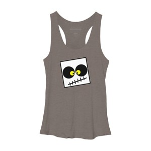 Women's Design By Humans Square Skull By LonaMisa Racerback Tank Top - 1 of 3