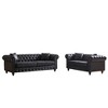 CAVINAS Loveseat Sofa with Button Design and Cushions for Bedroom, Chesterfield Sofa with Rolled Arms, Tech Fabric Vintage Couches for Living Room - 2 of 4