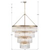 Crystorama Lighting Emory 22 - Light Chandelier in  Modern Gold - 2 of 4