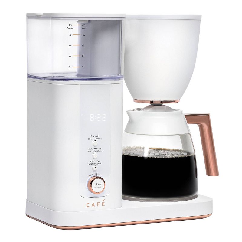 CAFE Specialty Drip Coffee Maker with Glass Carafe Matte White, 3 of 7