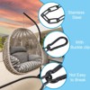 Unique Bargains Stainless Steel Outdoor Furniture Accessories Fitness Hammock Swing Chair Hanging Chains 2 Pcs - 3 of 4