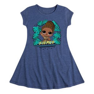Girls' - LOL Surprise! - Fierce Doll Fit & Flair Cap Sleeve Dress - 1 of 3