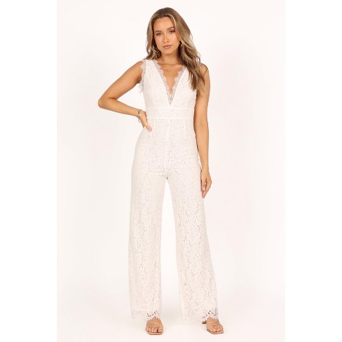 Petal And Pup Womens Eloise Lace Jumpsuit - Ivory S : Target