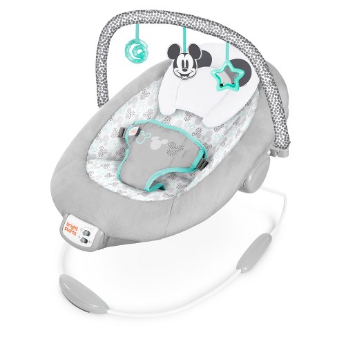 Bright Starts Jungle Vines Comfy Baby Bouncer with Vibrating Infant Seat &  Taggies