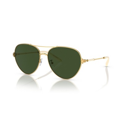 Tory Burch TY 6098 335171 Mens Pilot Sunglasses Gold 58mm