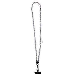 Pavilion Gift Company - Black Stripe - Soft Nylon Crossbody Phone Lanyard - Cell Phone Accessories - 1 of 4