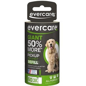 Evercare All Purpose Pet Giant Extreme Stick Lint Roller Refill, 60 Sheets - 1 of 4