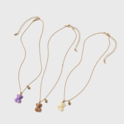 Girls' 3pk BFF Necklace Set - Cat & Jack - image 2