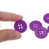 Unique Bargains Resin Craft DIY Round Flat 4-Hole Replacement Sewing Buttons 10 Pcs - 4 of 4