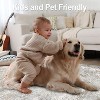 FONTOI 5FT x 7FT Area Rug Modern Abstract Rug Machine Washable Soft Durable for Living Room and Bedroom, Gray, 14.17"*14.96"*5.12" - 3 of 4