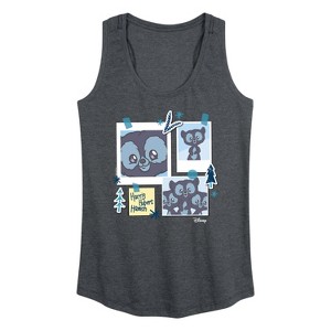 Women's - Disney - Harris, Hubbert & Hamish Graphic Racerback Tank - 1 of 4