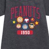 - Peanuts - Peanuts Crew Athletic Graphic Short Sleeve Fleece Dress - 2 of 4