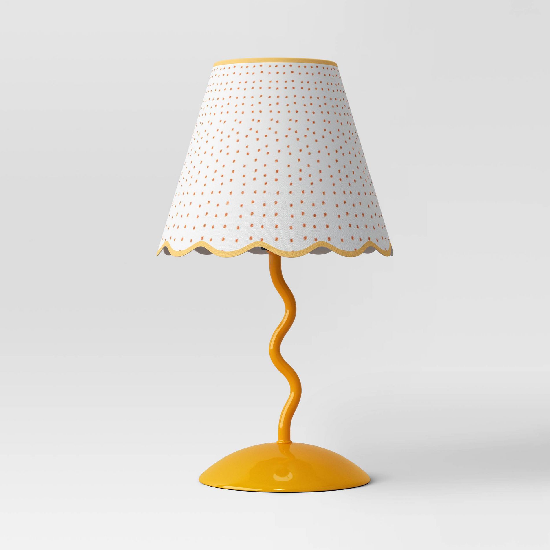 Wave Squiggle Novelty Table Lamp Mustard - Room Essentials™