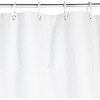 Kate Aurora Hotel Collection Extra Long Heavyweight PEVA Vinyl White Shower Curtain Liner - 84 in. Long - 3 of 3