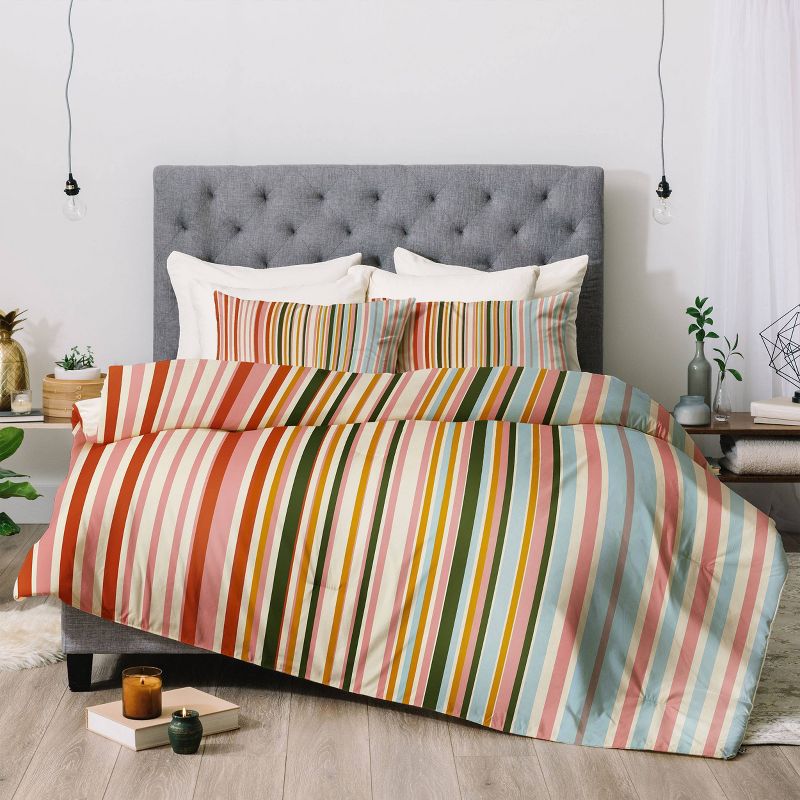 Magical Stripes Cotton Comforter & Sham Set - Deny Designs, 5 of 6