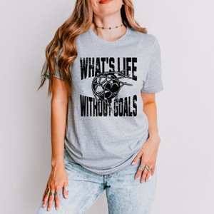 Simply Sage Market What's Life Without Goals Short Sleeve Tee - 1 of 4