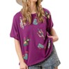 Women's COLORFUL CACTUS TOP - FANTASTIC FAWN - 2 of 4