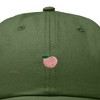 Dalix Lil Peach Embroidered Cotton Summer Cute Outdoor Baseball Cap Dad Hat Womens - 2 of 4