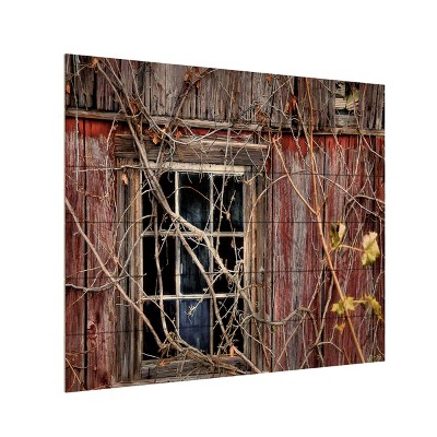 Trademark Fine Art -Lois Bryan 'Old Barn Window' Multi Panel Art Set