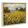 Stupell Industries Sunflower Farm Floral Field Floating Frame Canvas Art - 2 of 4