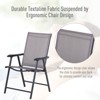 PAGED Folding Tanning Chairs Portable Lounge Chair Outdoor with Soft Cotton-Padded Seat for Camping, Beach - 3 of 4