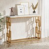 Tribesigns Modern 42.5" Sofa Table Entryway Hallway Foyer Table, Faux Marble Tabletop Console Table Behind Couch for Living Room - 4 of 4