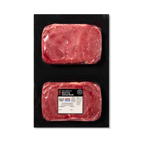 Angus Beef Top Sirloin Steak - Price Per Lb - Good &amp; Gather™ : Target