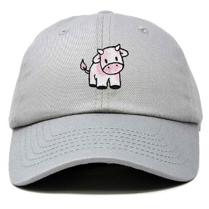 Dalix Strawberry Cow Embroidered Womens Cotton Dad Hat Baseball Cap - 1 of 4